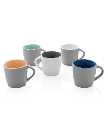 Taza de cerámica con interior de color 300ml