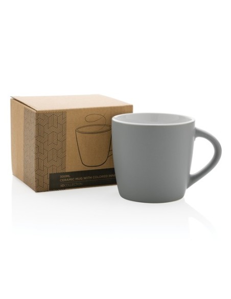Taza de cerámica con interior de color 300ml