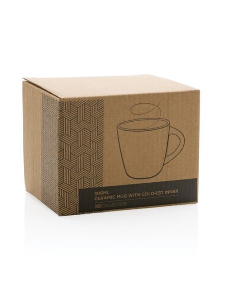Taza de cerámica con interior de color 300ml