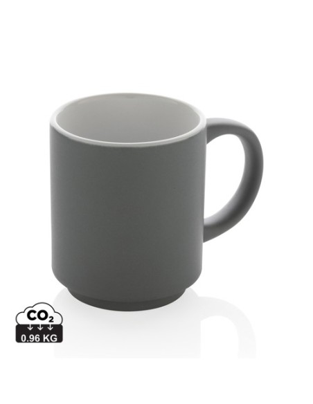 Taza apilable de cerámica 180ml