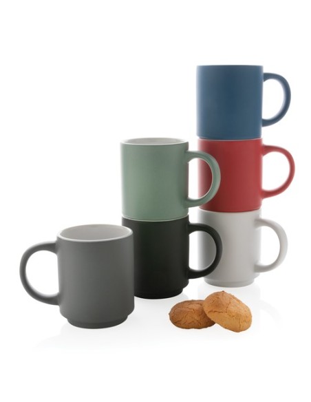 Taza apilable de cerámica 180ml