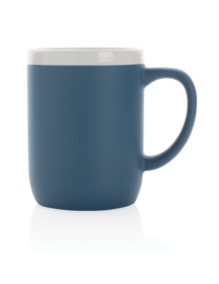 Taza de cerámica con borde blanco 300ml