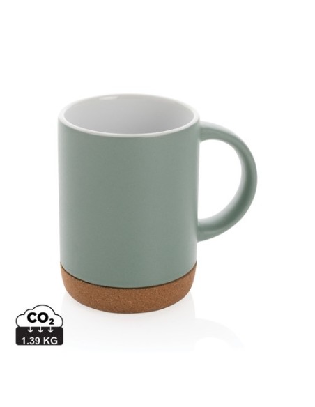 Taza de cerámica con base de corcho 280ml