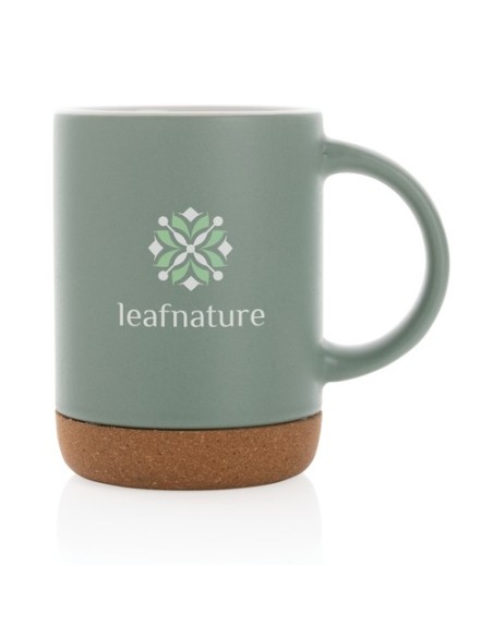 Taza de cerámica con base de corcho 280ml