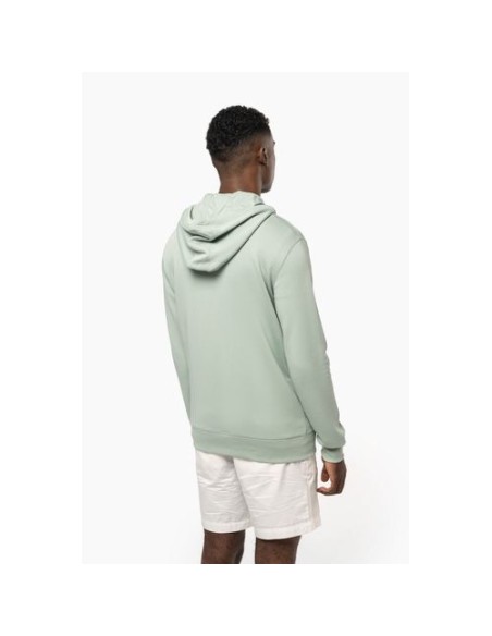 Sudadera ecorresponsable french terry  capucha y cremallera  Unisex