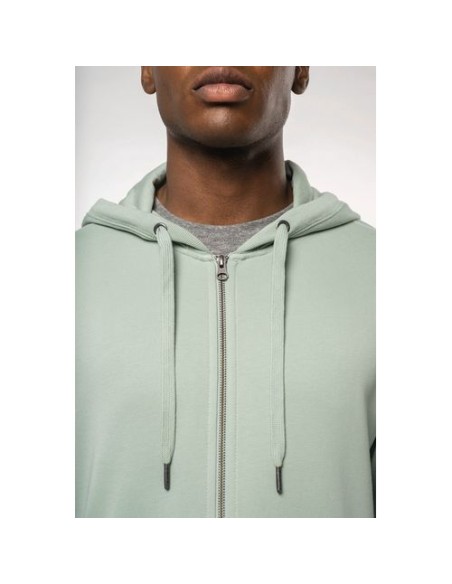 Sudadera ecorresponsable french terry  capucha y cremallera  Unisex