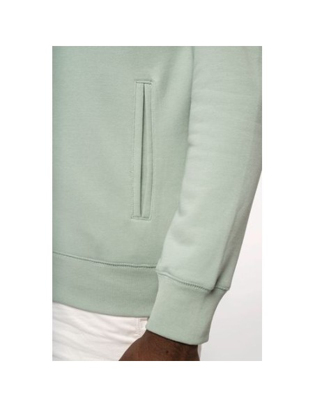 Sudadera ecorresponsable french terry  capucha y cremallera  Unisex