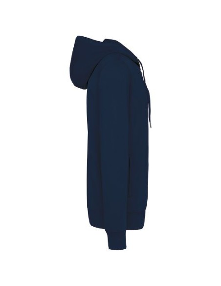 Sudadera ecorresponsable french terry  capucha y cremallera  Unisex