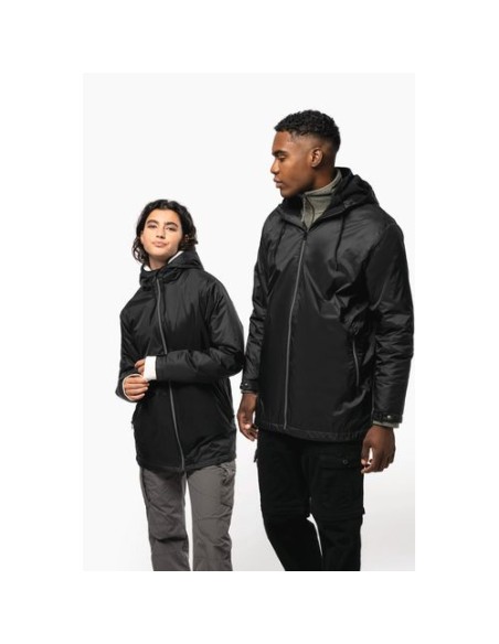 Chaqueta con capucha y forro de micropolar  Unisex