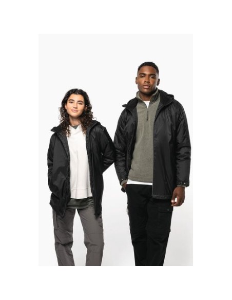 Chaqueta con capucha y forro de micropolar  Unisex