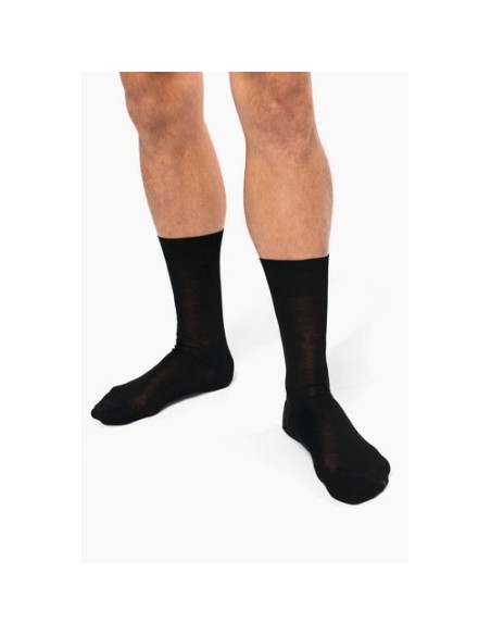 Calcetines algodón hilo escocés canalé 4 x 2 hombre