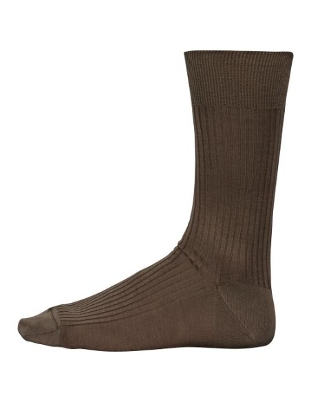 Calcetines algodón hilo escocés canalé 4 x 2 hombre