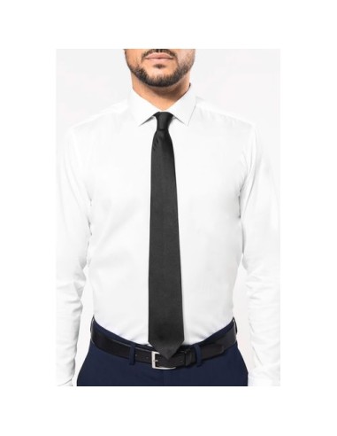 Corbata sarga de seda hombre