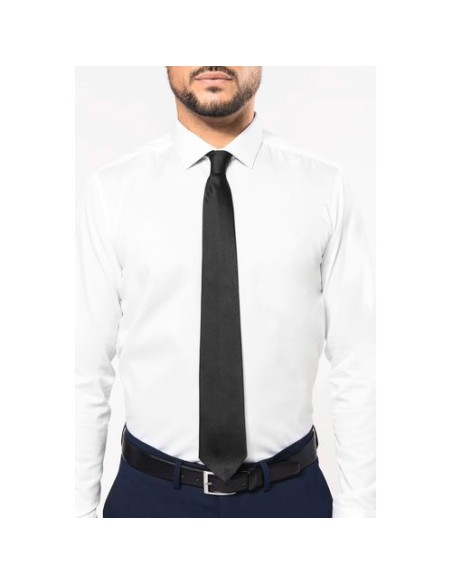 Corbata sarga de seda hombre
