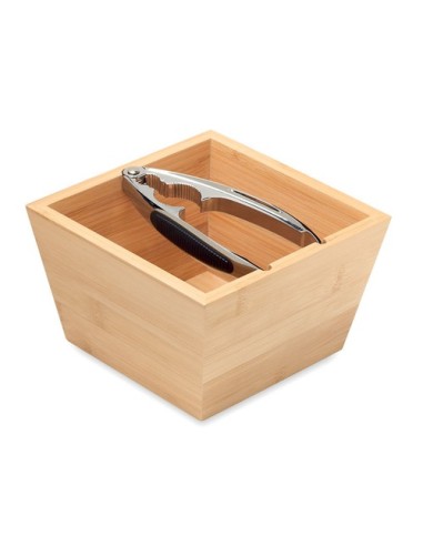 NUEZ Bol bambú con cascanueces