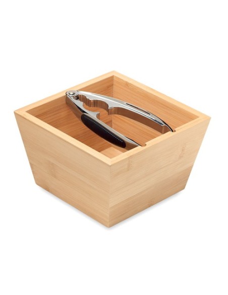 NUEZ Bol bambú con cascanueces