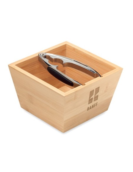 NUEZ Bol bambú con cascanueces