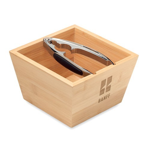 NUEZ Bol bambú con cascanueces