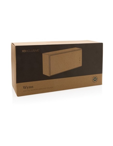 Altavoz Wynn inalámbrico 20W de bambú