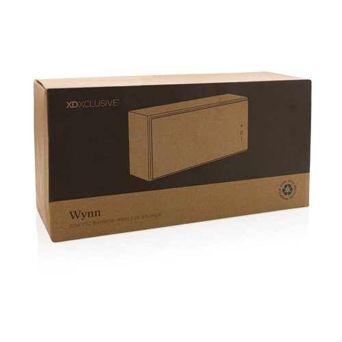 Altavoz Wynn inalámbrico 20W de bambú