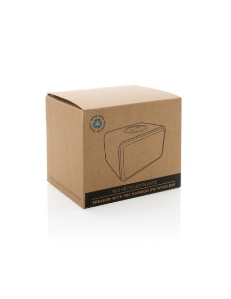Altavoz inalámbrico RCS Rplastic con bambú 5W