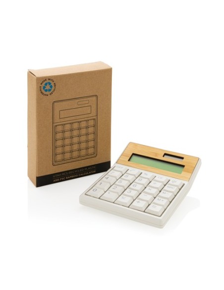 Calculadora de plástico reciclado Utah RCS y bambú