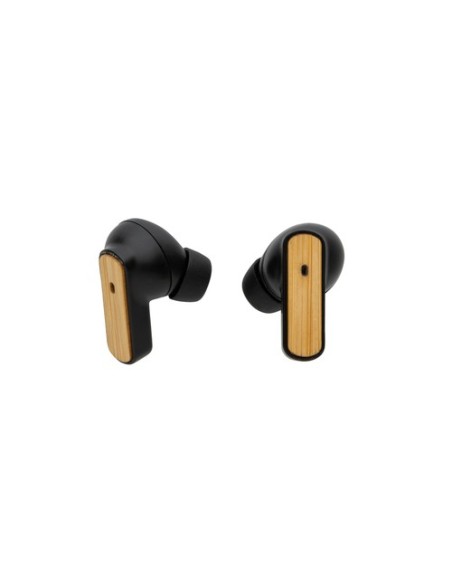 Auriculares TWS de plástico reciclado RCS y bambú
