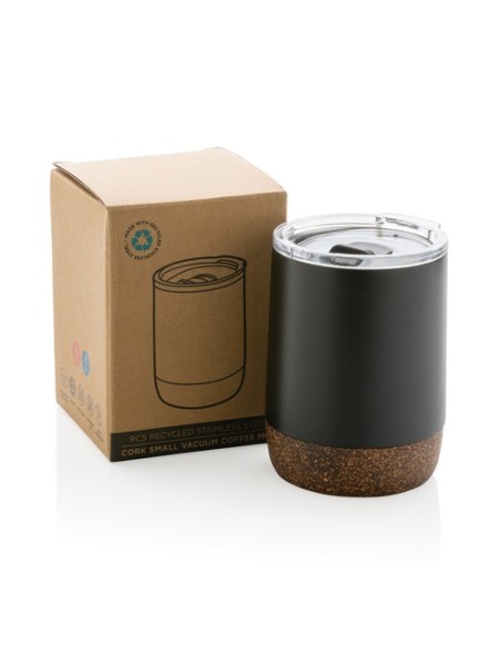 Taza de café al vacío pequeña de corcho RCS Resteel