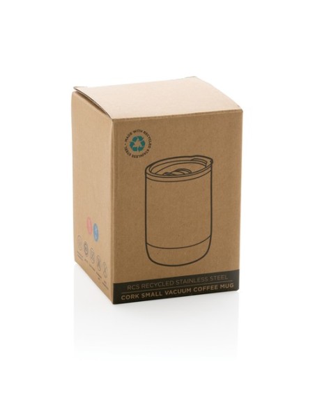 Taza de café al vacío pequeña de corcho RCS Resteel