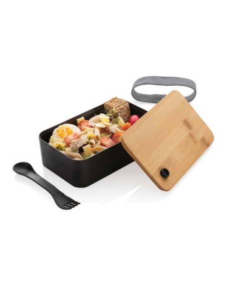 Fiambrera RCS con tapa RPP de bambú