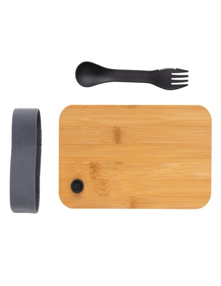 Fiambrera RCS con tapa RPP de bambú