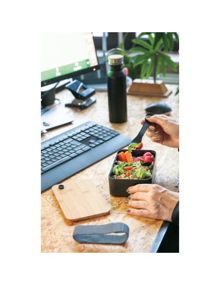 Fiambrera RCS con tapa RPP de bambú