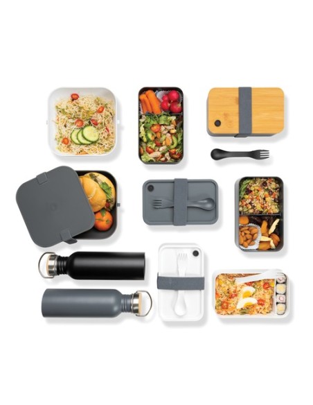 Fiambrera RCS con tapa RPP de bambú