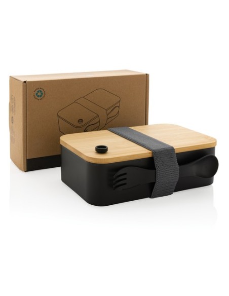 Fiambrera RCS con tapa RPP de bambú