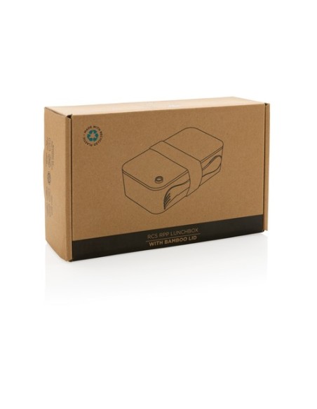 Fiambrera RCS con tapa RPP de bambú