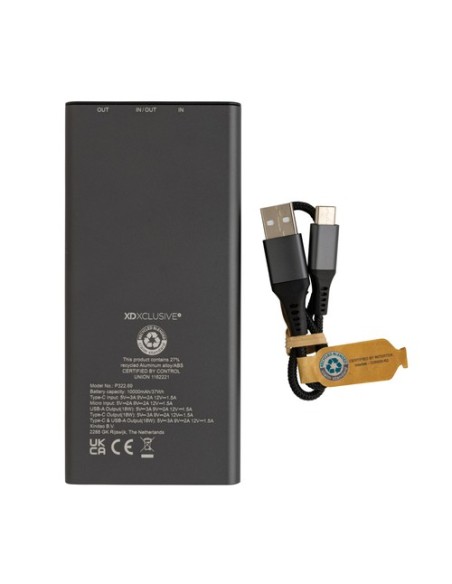 Powerbank Terra RCS aluminio reciclado 18W 10000 mAh