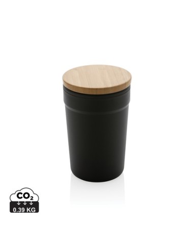 Taza GRS RPP con tapa de bambú