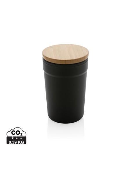 Taza GRS RPP con tapa de bambú