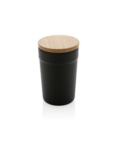 Taza GRS RPP con tapa de bambú