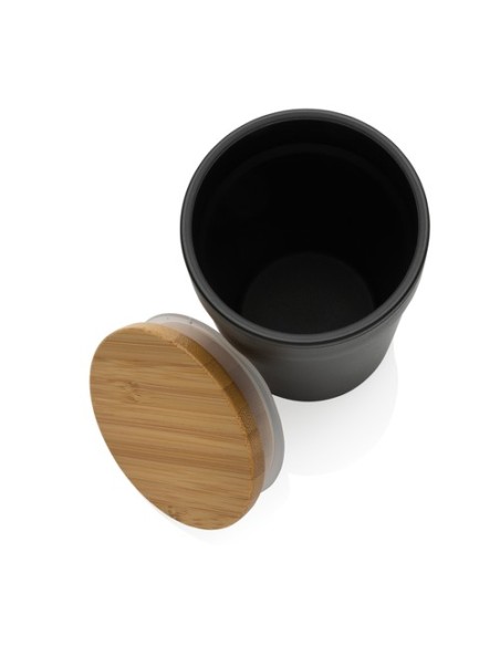 Taza GRS RPP con tapa de bambú