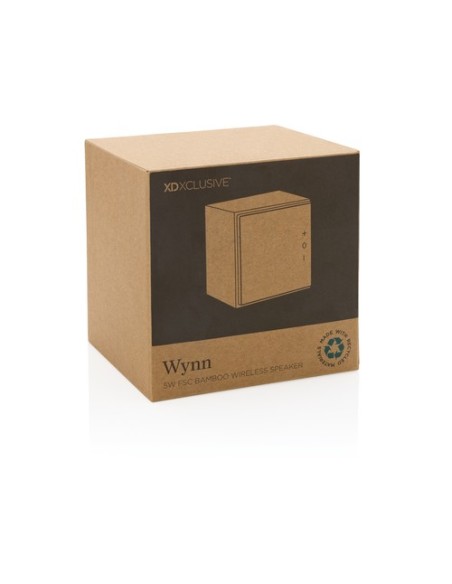 Altavoz Wynn inalámbrico 5W de bambú