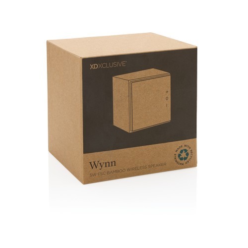 Altavoz Wynn inalámbrico 5W de bambú