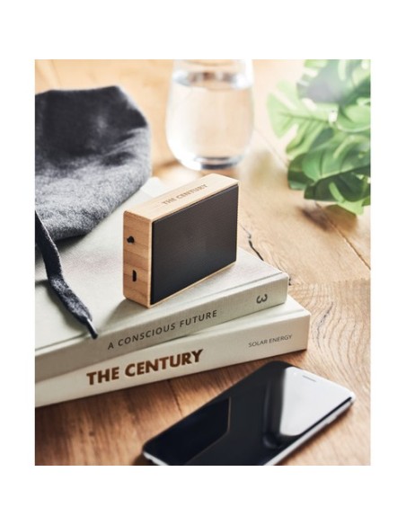 SOLAE Altavoz inalámbric solar bambú
