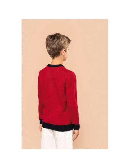 Jersey cuello redondo de Navidad infantil