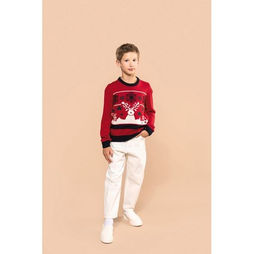 Jersey cuello redondo de Navidad...