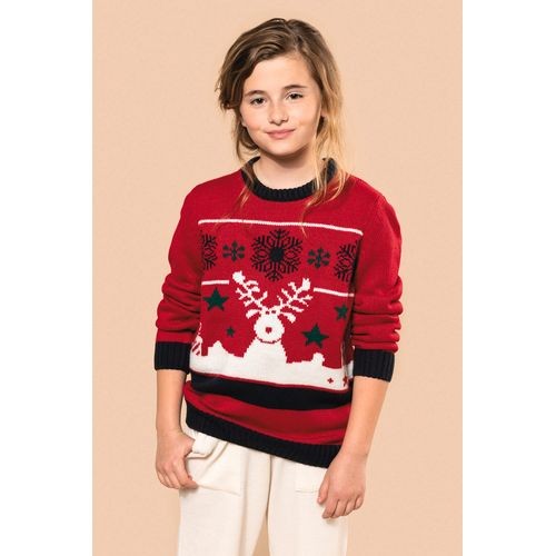 Jersey cuello redondo de Navidad...