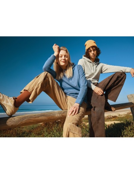 Sudadera Iqoniq Torres algodón reciclado sin teñir