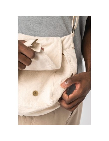 Bolsa con solapa ecorresponsable efecto lavado