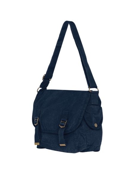 Bolsa con solapa ecorresponsable efecto lavado