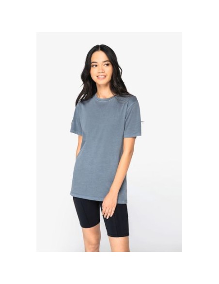 Camiseta ecorresponsable  efecto lavado mujer